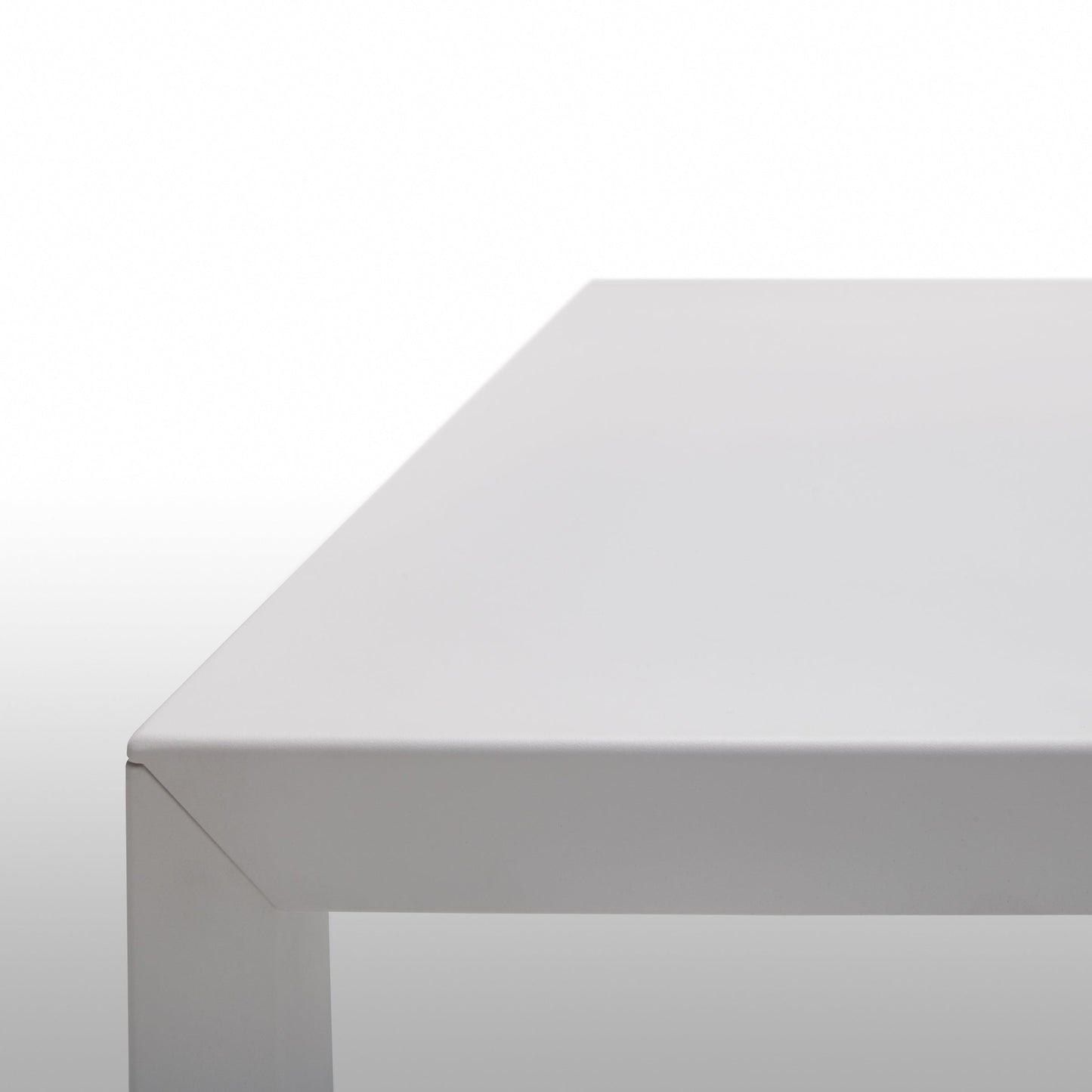 Outdoor Dining Table – Minimalist Architectural Aluminum European Designer Statement Piece