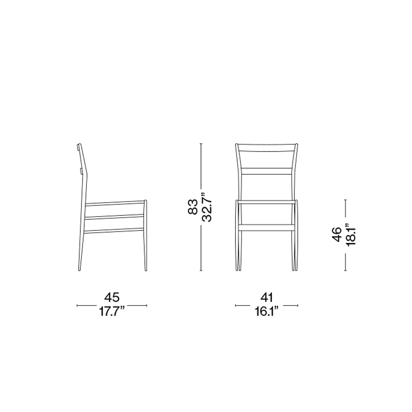 Cassina Superleggera Chair by Gio Ponti – Italian Designer Ashwood Dining Chair