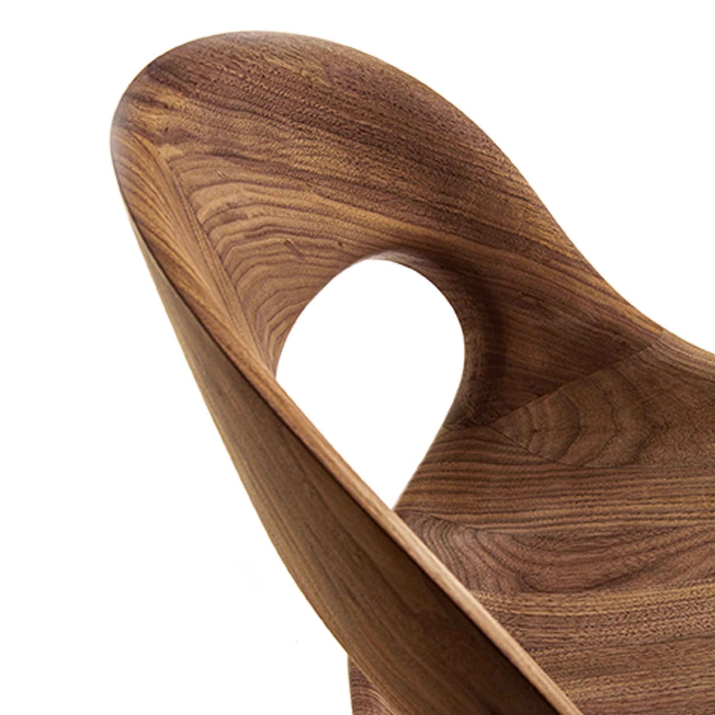 Naima Dining Chair – Sculptural Walnut – Solid Walnut & Irondust Iron by Riva 1920