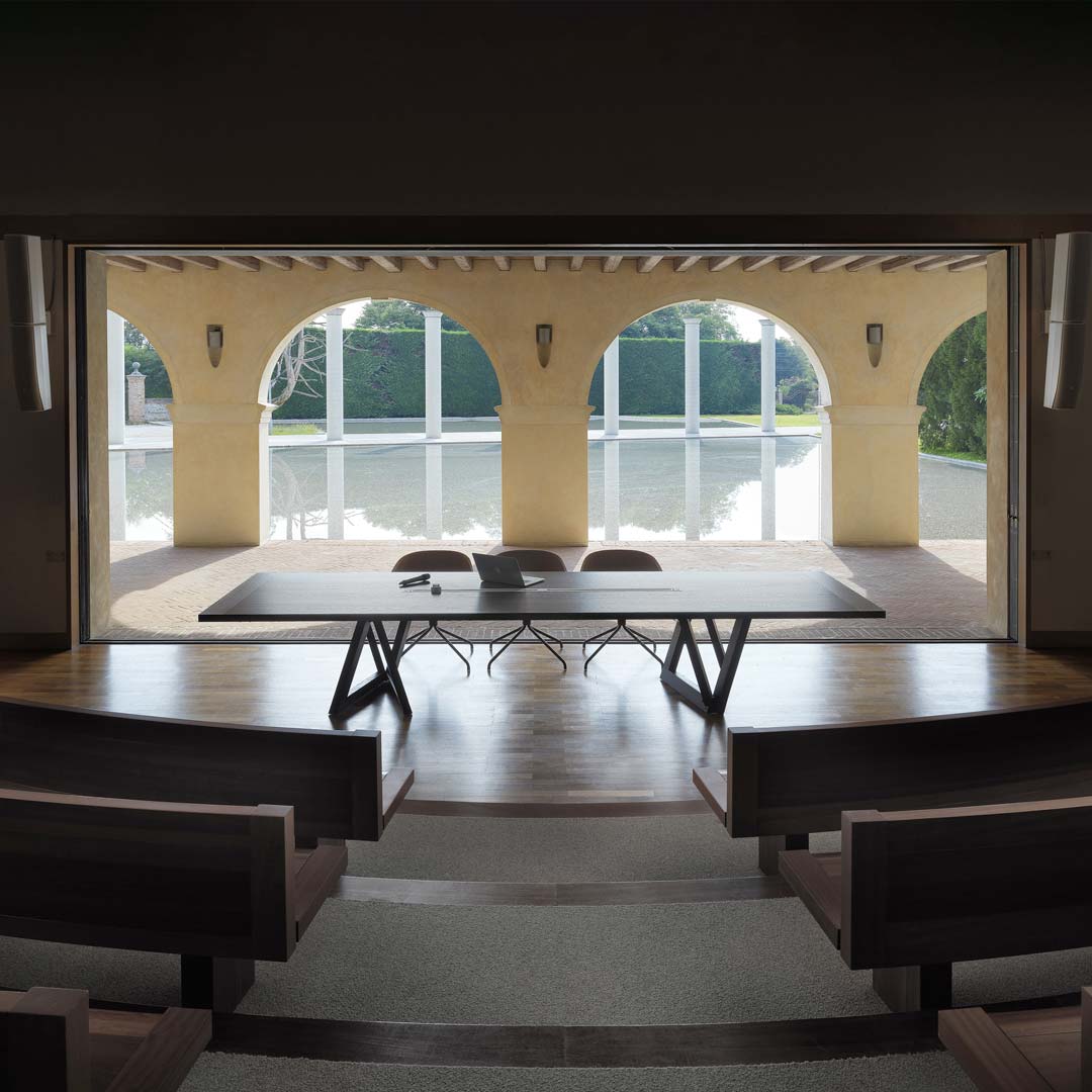 Quadror 03 Dining Table – Mocha-Stained Ash Statement Piece by Dror