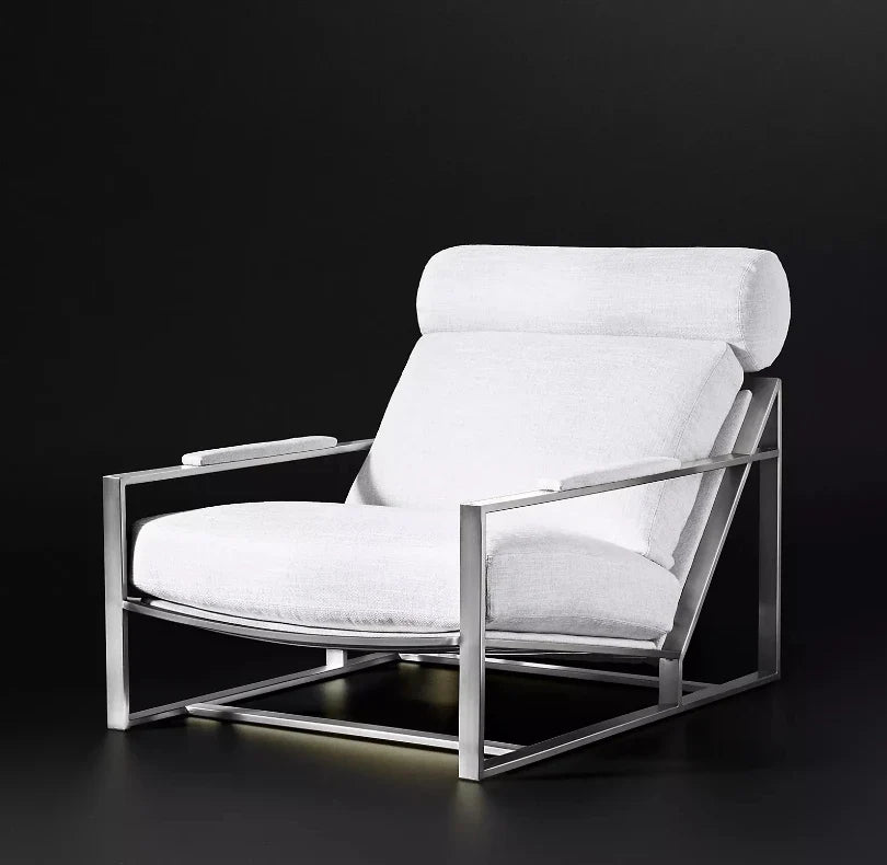 Lounge Chair – Reclined Profile Upholstered by Milo Baughman Modern Statement