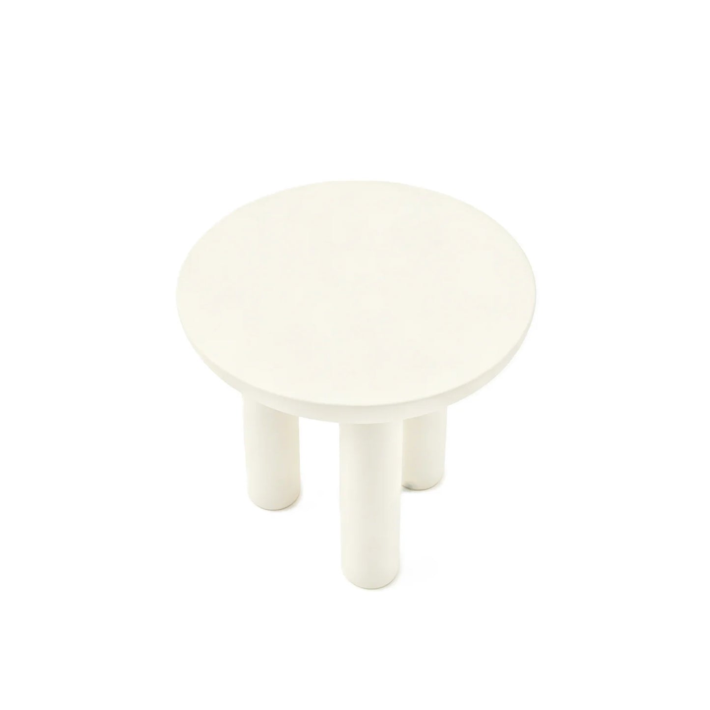 Modern Minimalist Eco-Friendly MDF Side Table in Rice White