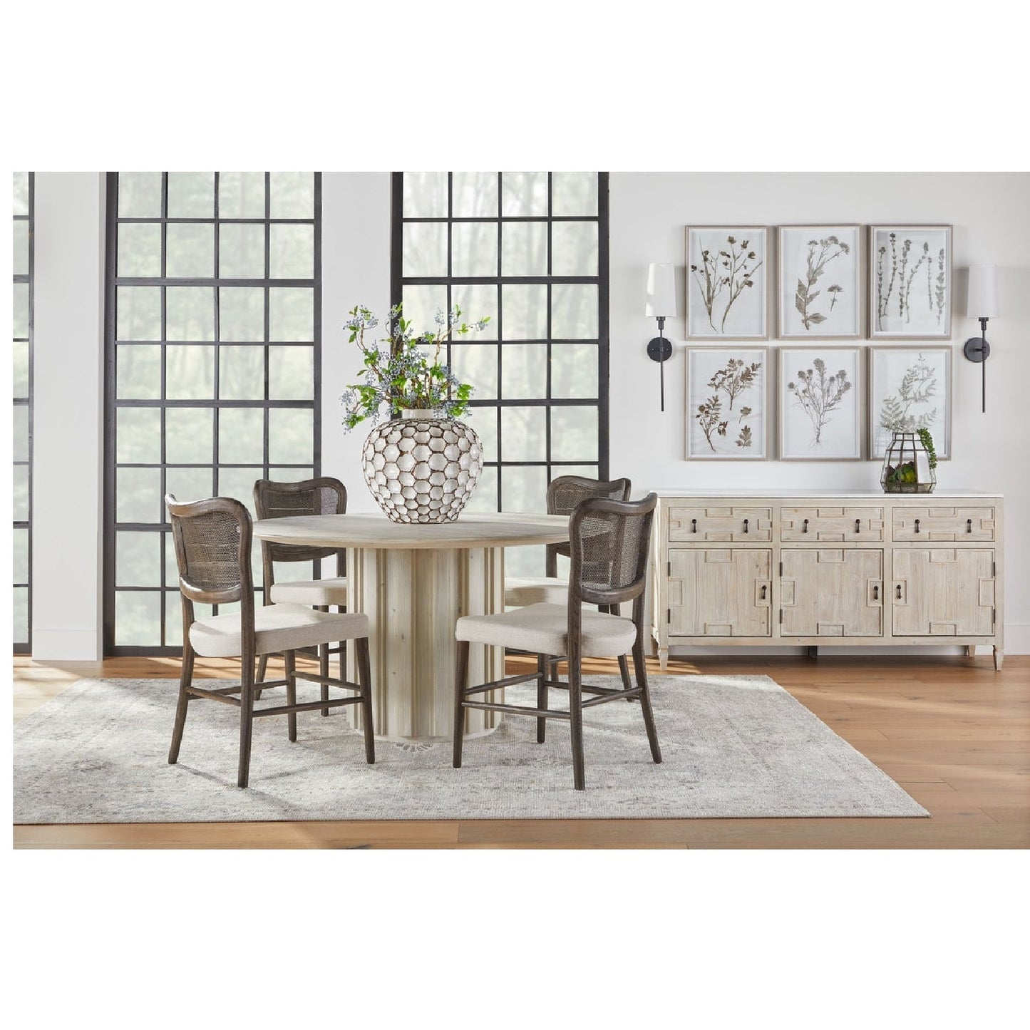 Luxury Woven Modern Dining Chair European Style for Villa