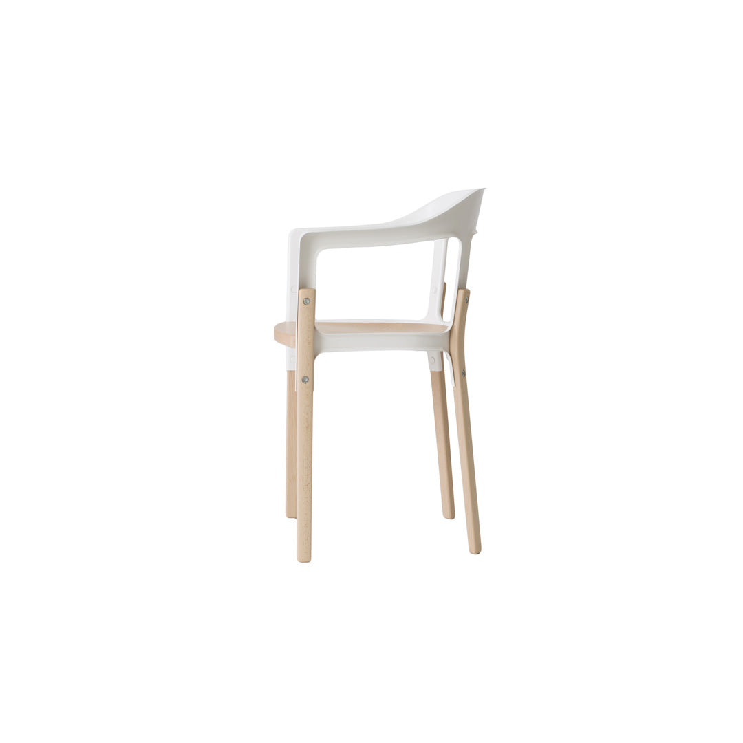 Armchair Steelwood – Italian Designer Beech and Steel by Magis | SD740
