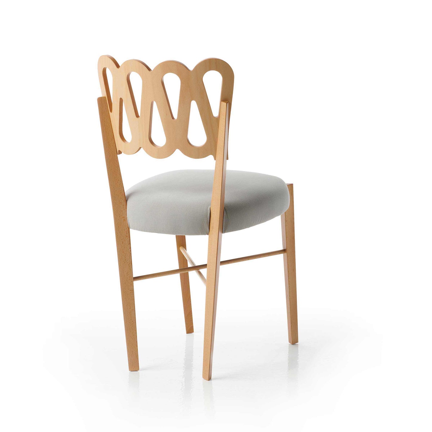BBB Italia Ponti 969 Dining Chair – Natural Beech Wood Designer Piece