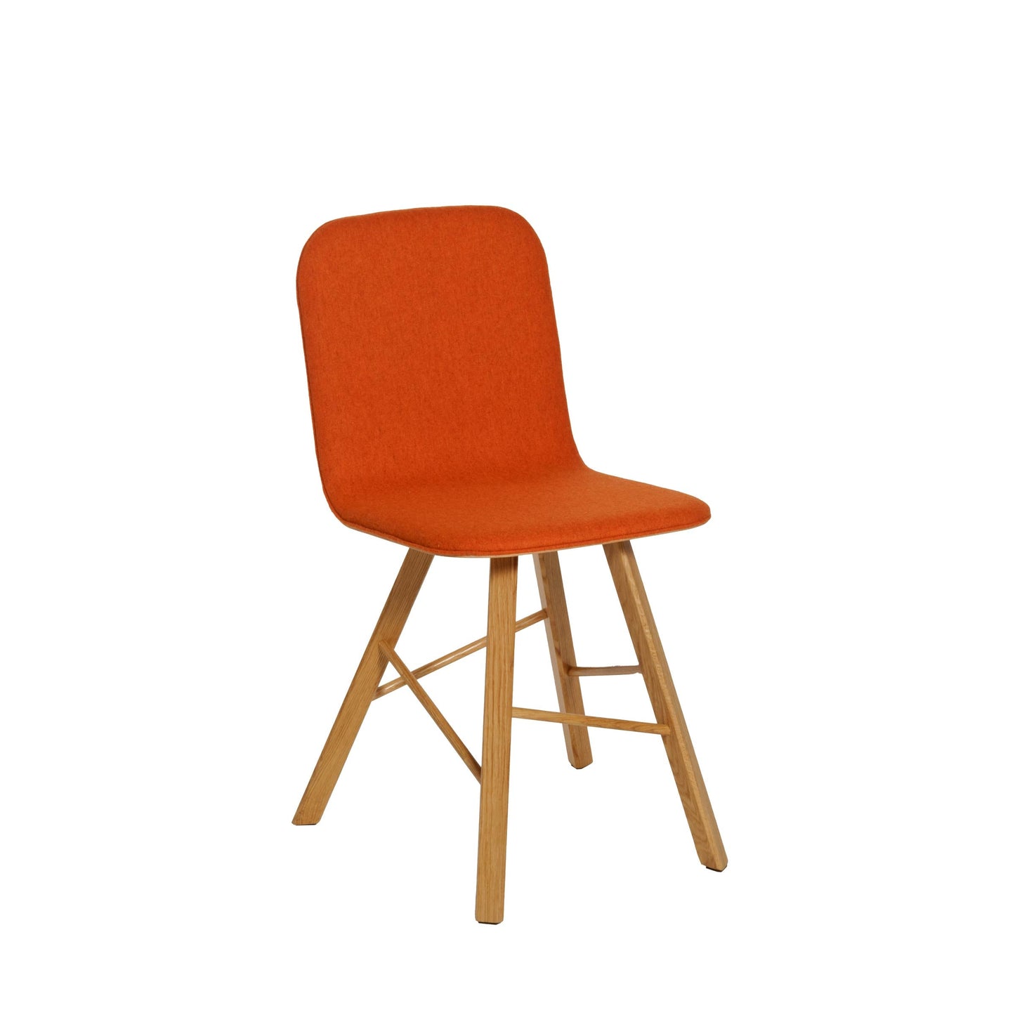 Tria Simple Dining Chair – Curved Plywood Shell & Solid Oak by Colé Italia