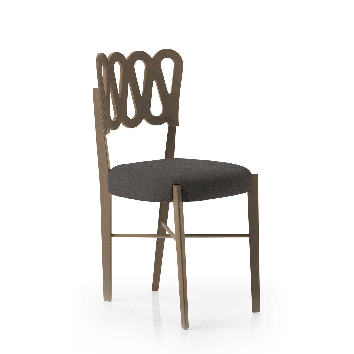 Ponti 969 Dining Chair Set of 4 – Stained Beech Wood by Gio Ponti for BBB Italia