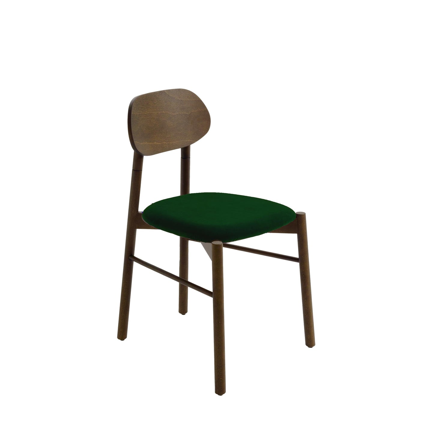 Bokken Dining Chair by Colé Italia – Italian Designer Velvet Upholstered Seat