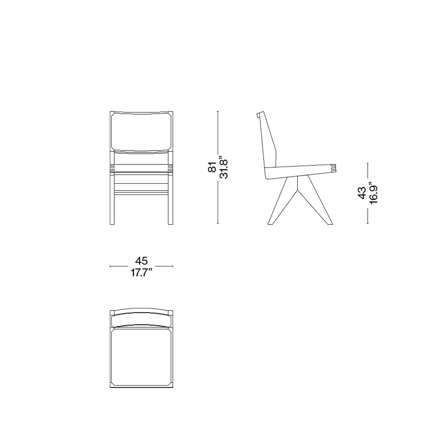 Capitol Complex Dining Chair – Vienna Straw Pierre Jeanneret for Cassina Statement