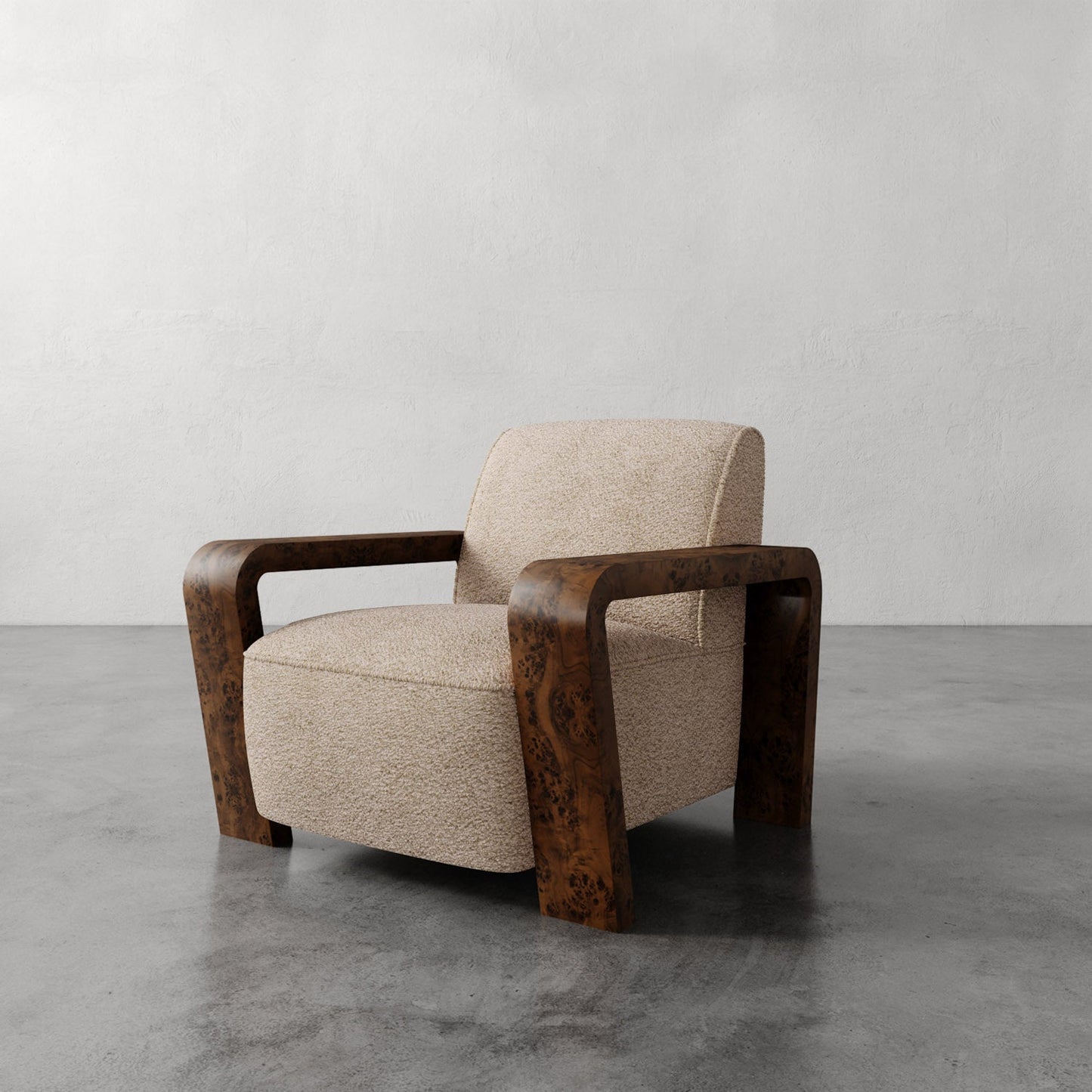 Luxury Modern Dumas Lounge Chair European Style for Villa