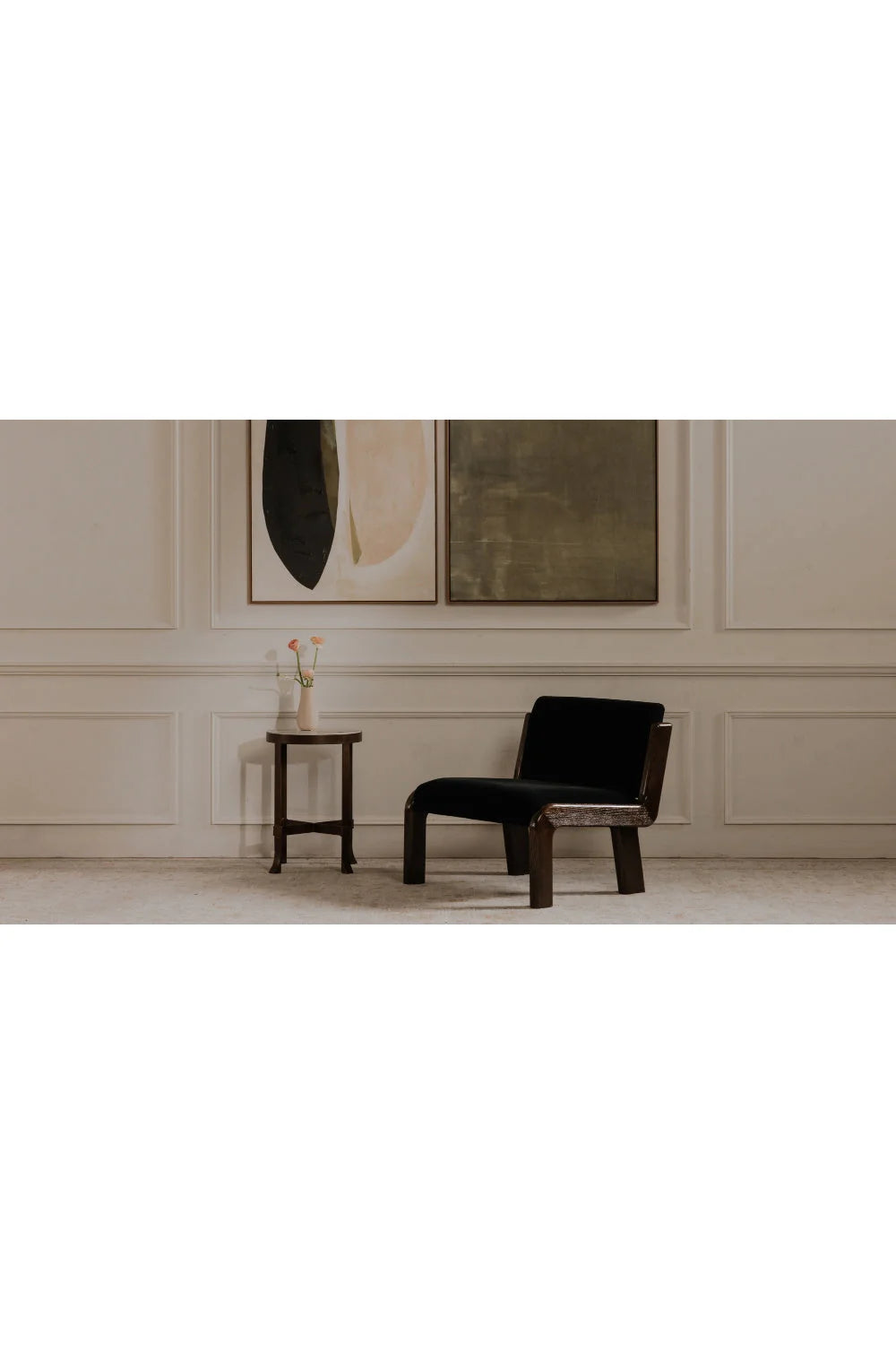 Luxury Ash Framed Lounge Chair Modern Italian Style for Villa