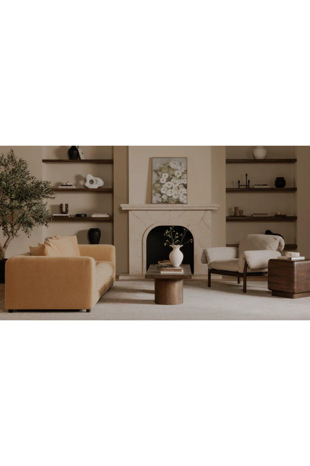 Luxury Ash Wood Lounge Chair Modern Italian Style for Villa
