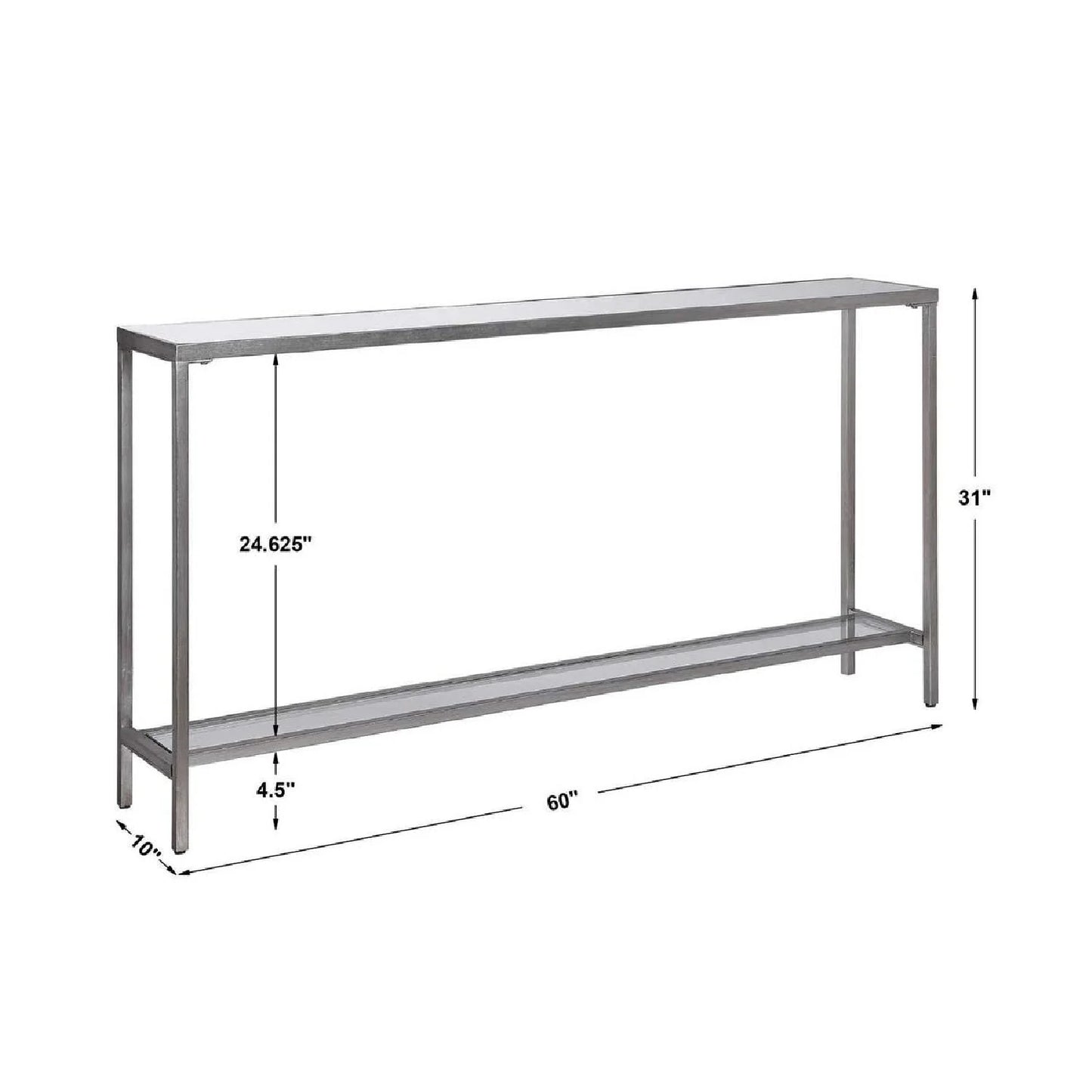 Luxury Beveled Mirror Console Table Modern Italian Style for Villa