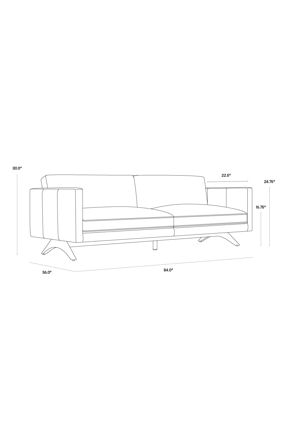 Luxury Black Bovine Leather Sofa Modern Italian Style for Villa