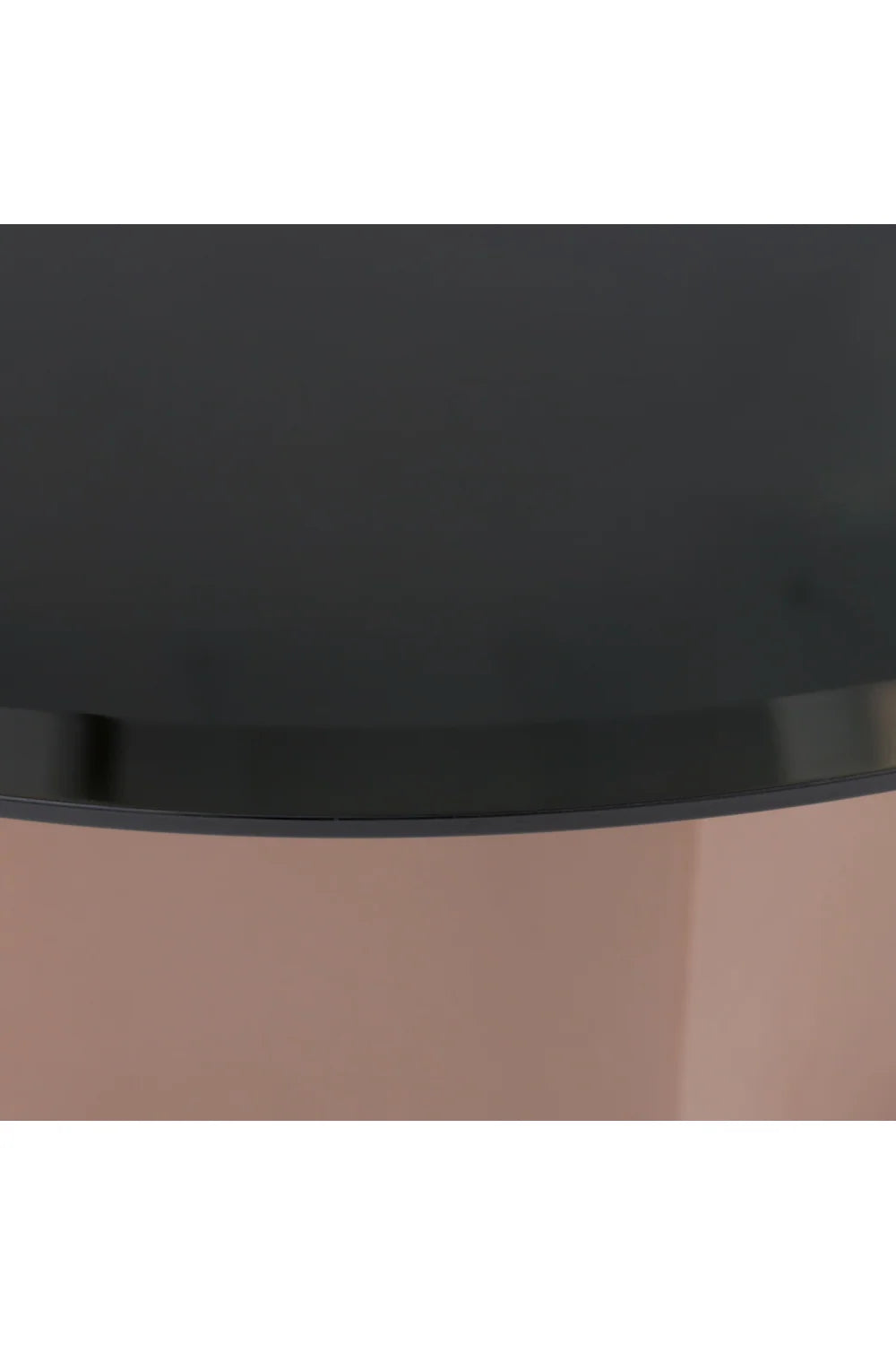 Luxury Black Mirror Round Coffee Table Modern Italian Style for Villa