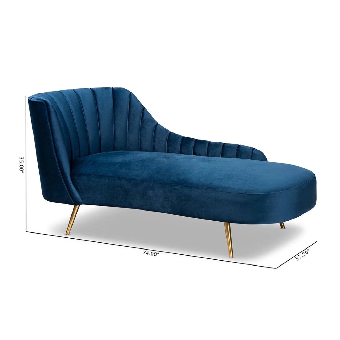 Luxury Blue Velvet Lounge Chair Modern Italian Style for Villa