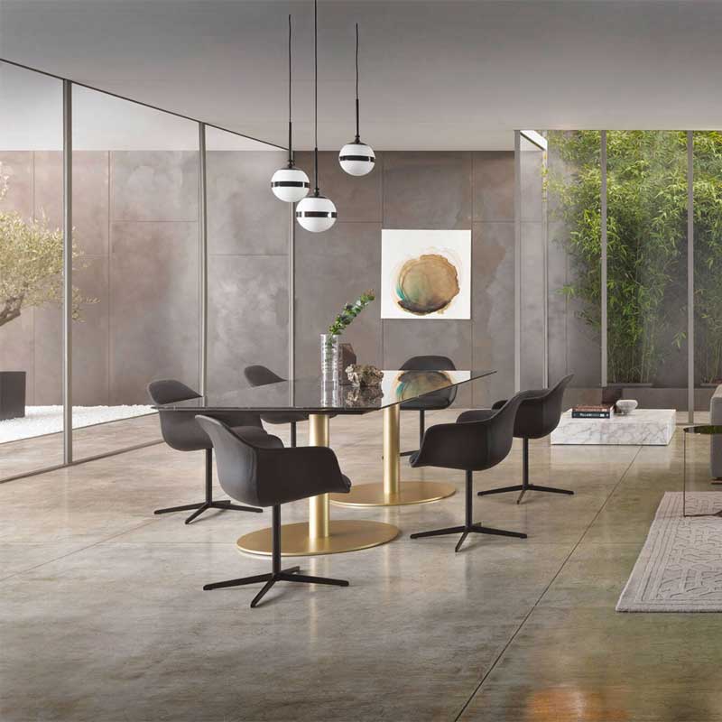 Luxury Break Dining Table Modern Italian Style for Villa