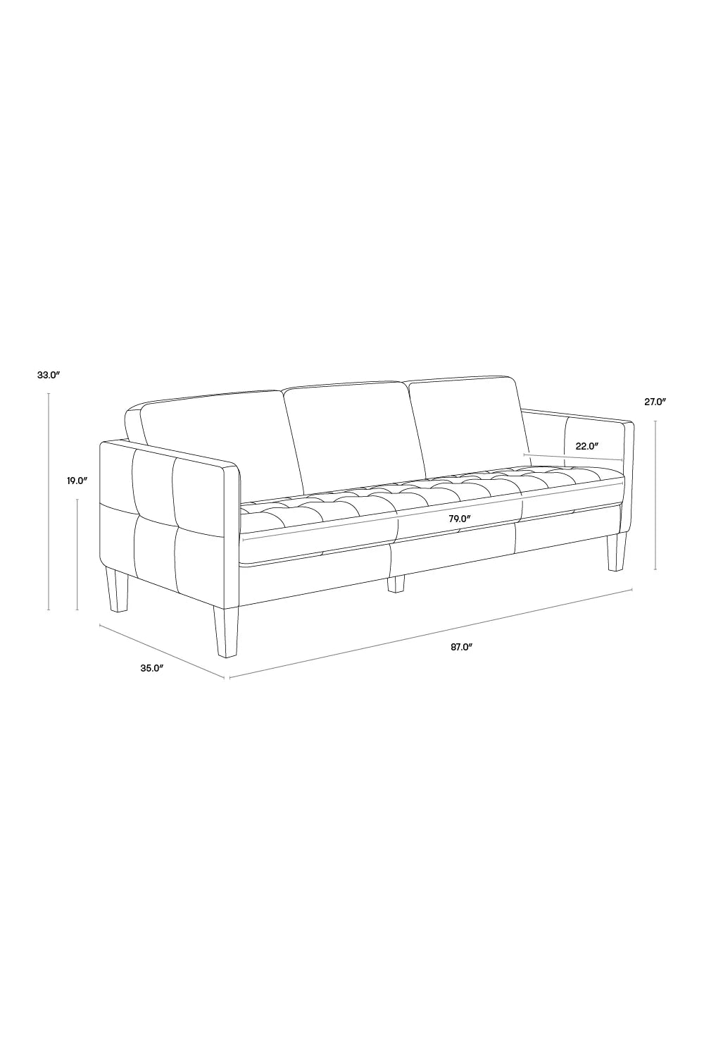 Luxury Brown Italian Leather Sofa Modern Italian Style for Villa