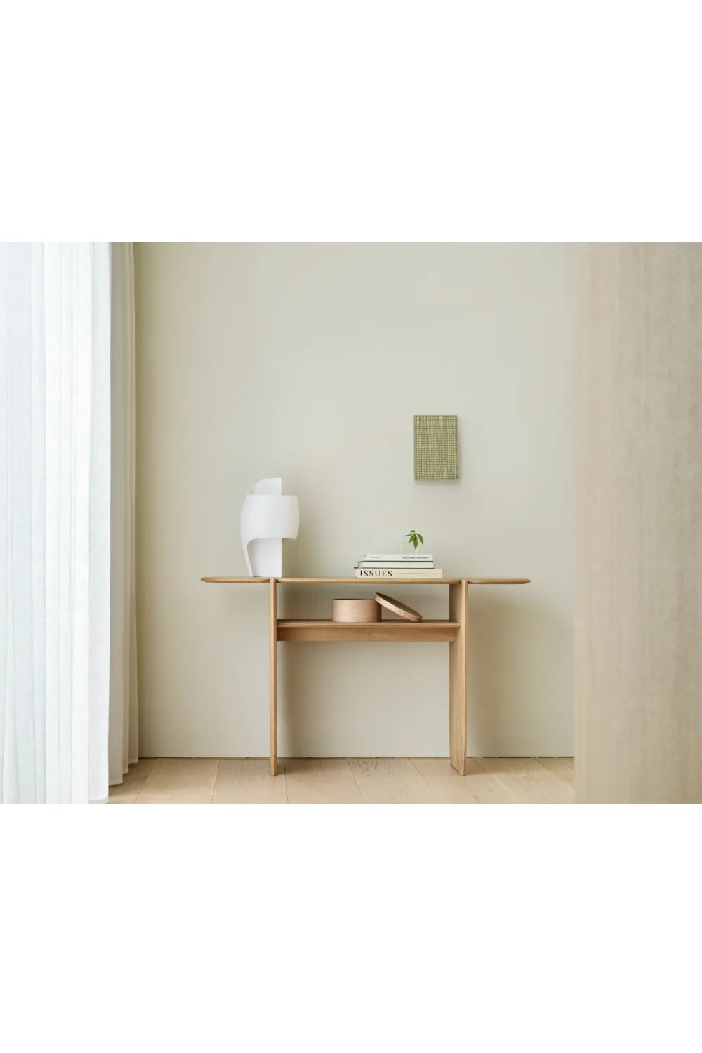 Luxury Brown Mahogany Console Table Modern Italian Style for Villa