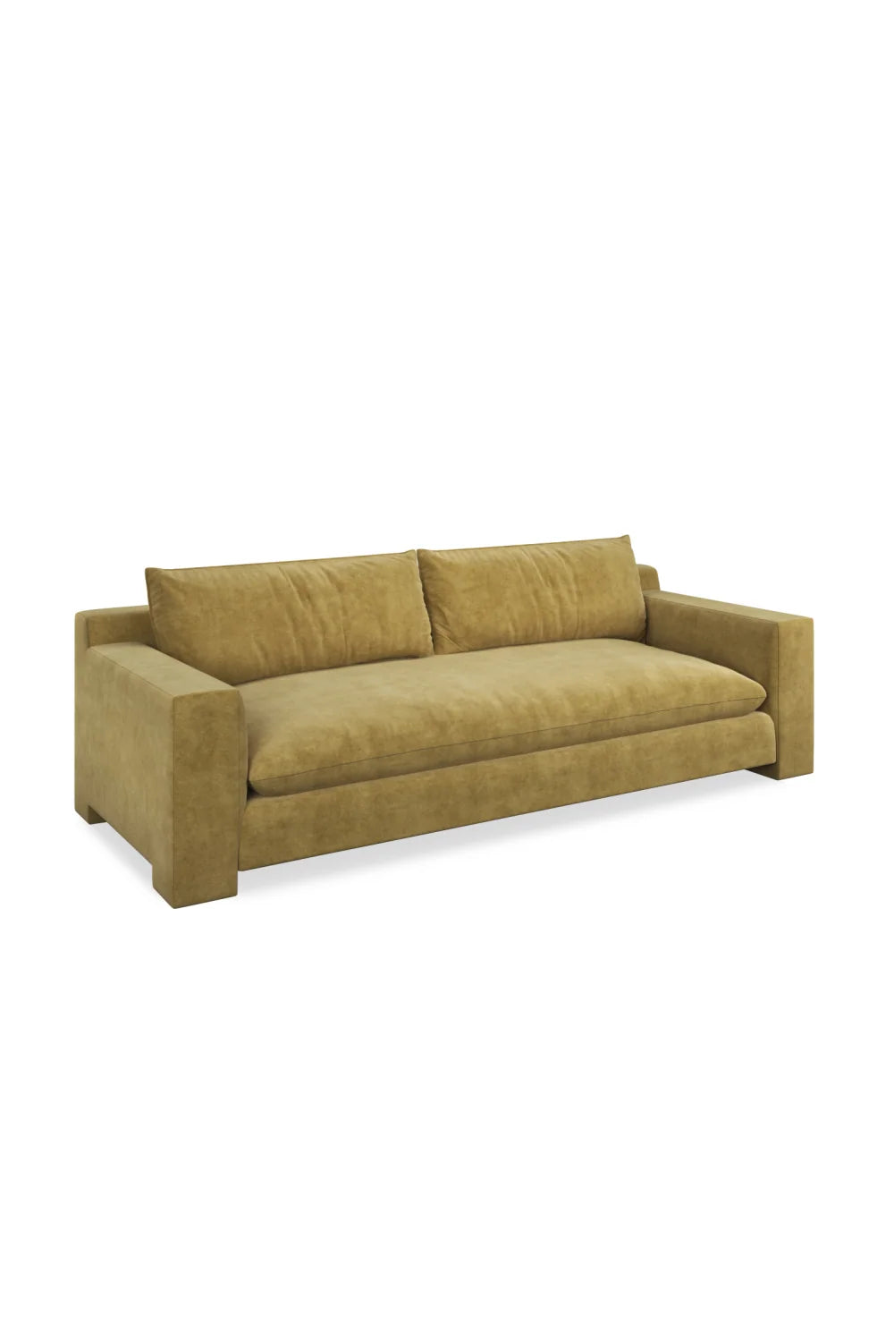 Luxury Brown Velvet Sofa Modern Italian Style for Villa