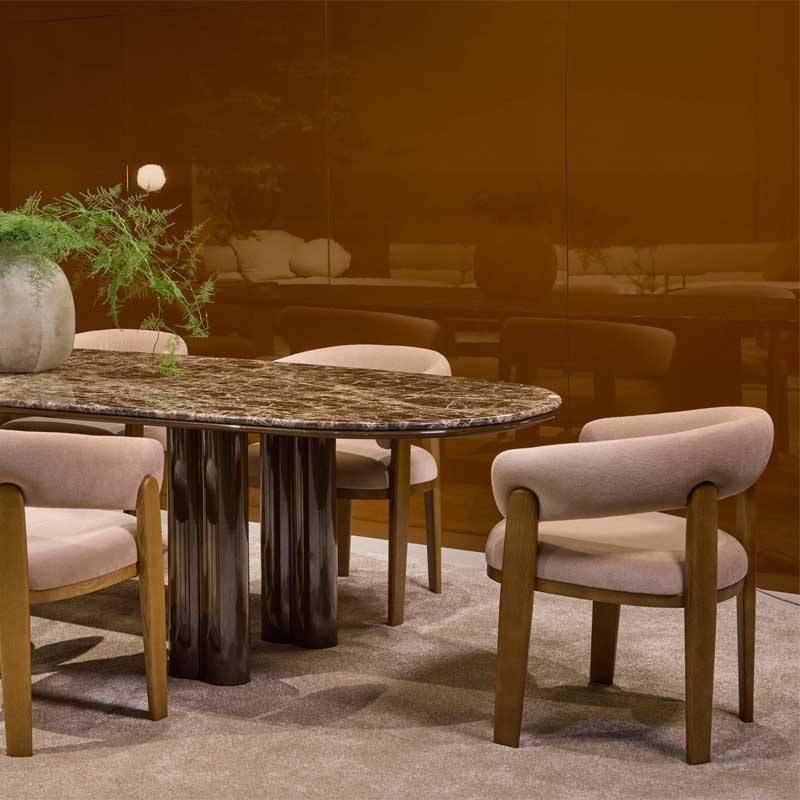 Luxury Chloe Dining Chair Modern Italian Style for Villa