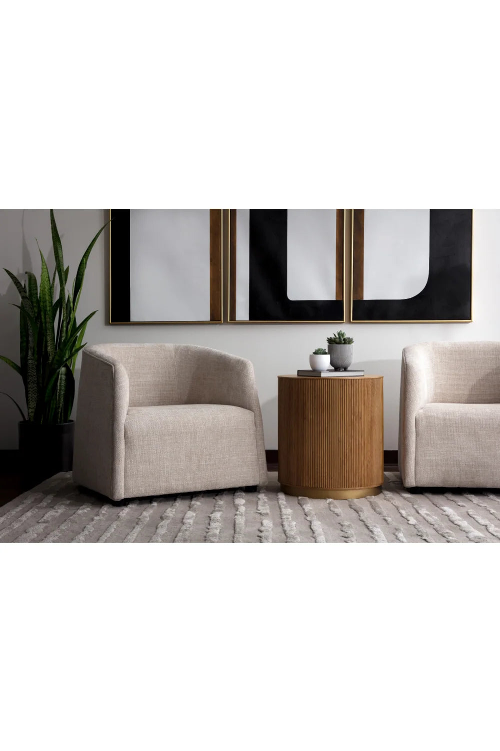Luxury Curved Back Lounge Chair European Style for Villa