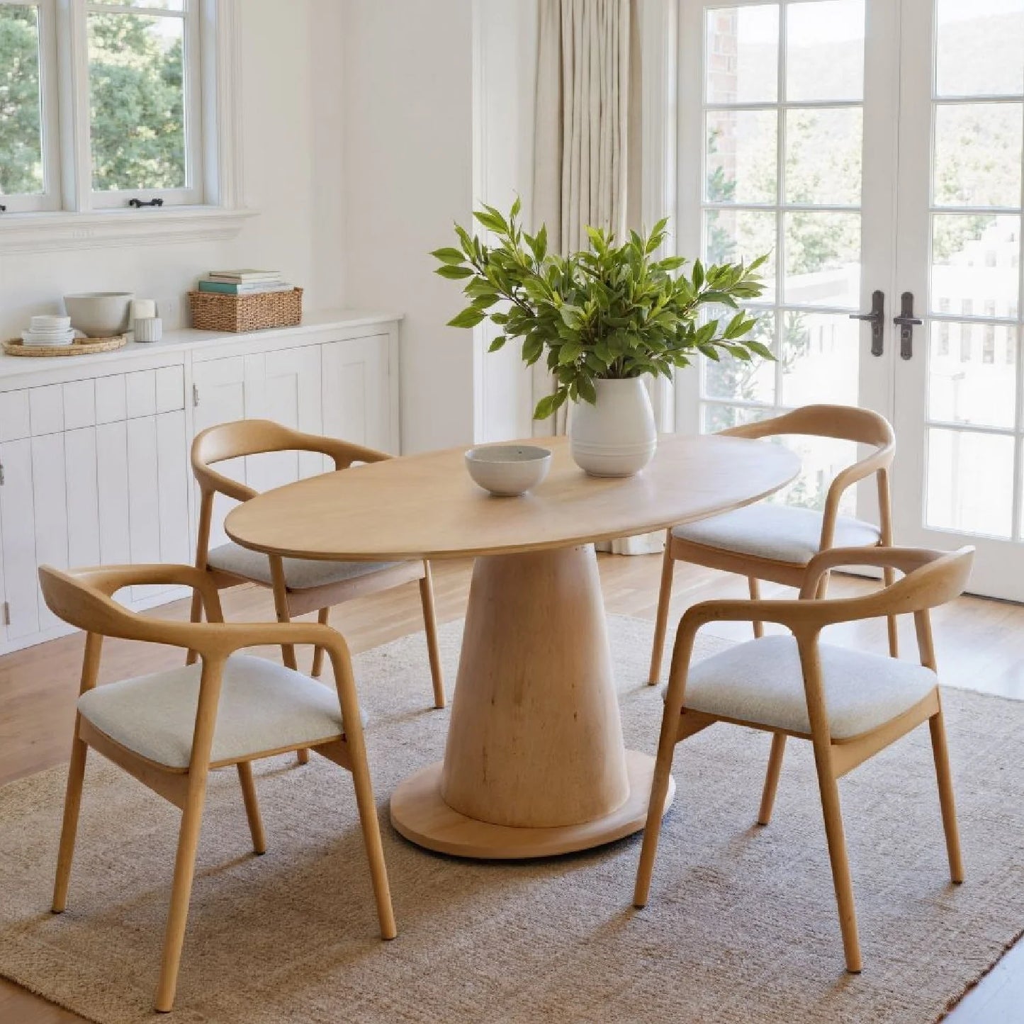 Luxury Disque Oval Dining Table Modern Italian Style for Villa
