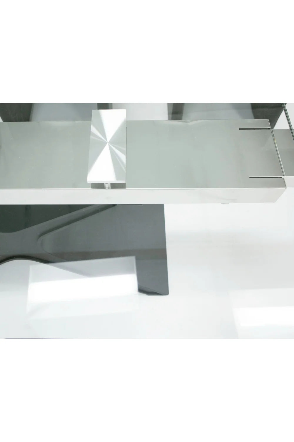 Luxury Extendable Glass Dining Table Modern Italian Style for Villa