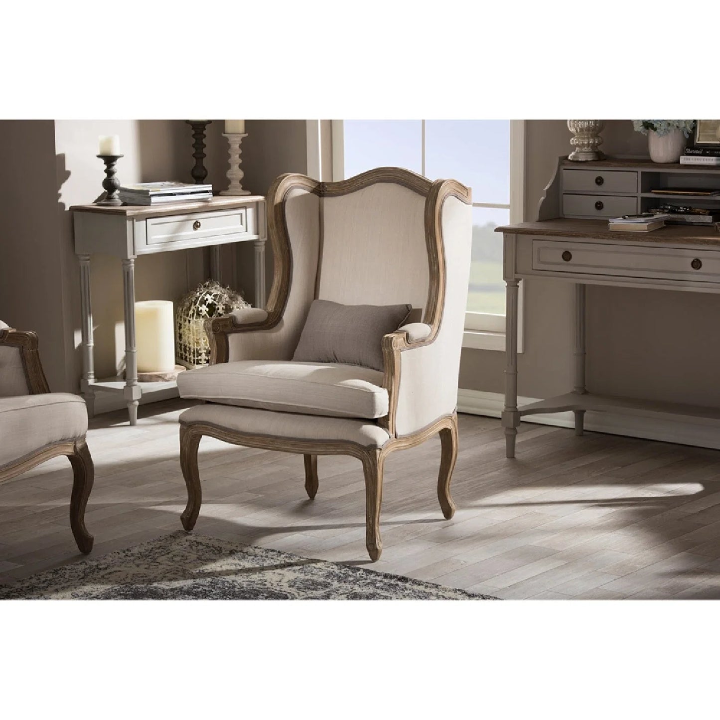 Luxury French Provincial Accent Chair Modern European Style for Villa