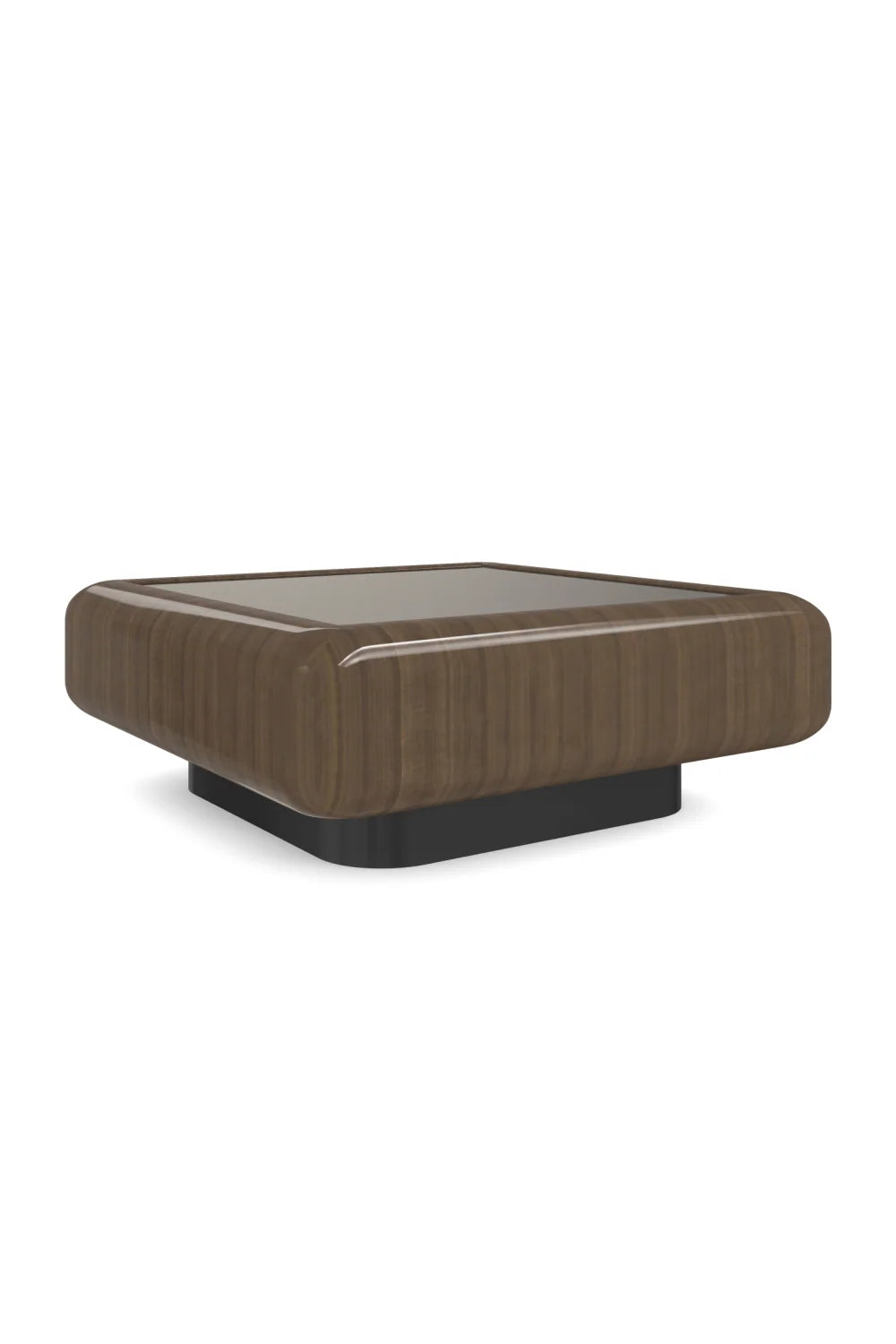 Luxury Gelee Bronze Glass Square Coffee Table Modern Italian Style for Villa