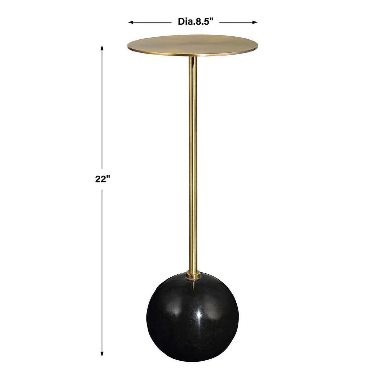 Luxury Gimlet Pedestal Drink Table Modern Italian Style for Villa