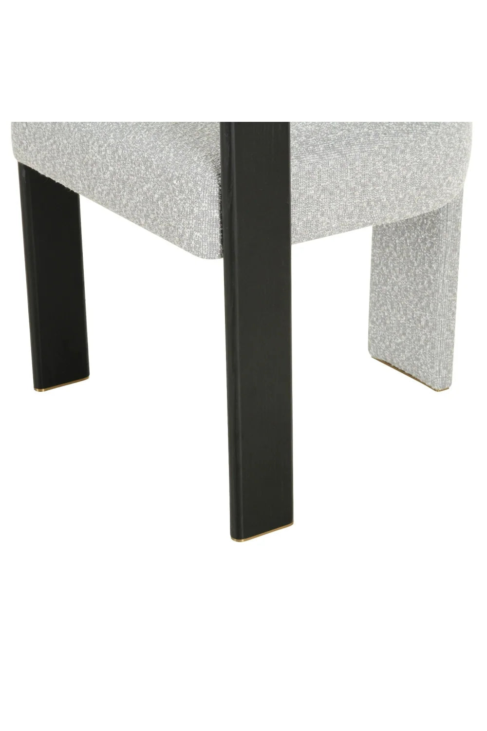 Luxury Gray Curved Dining Chair European Style for Villa