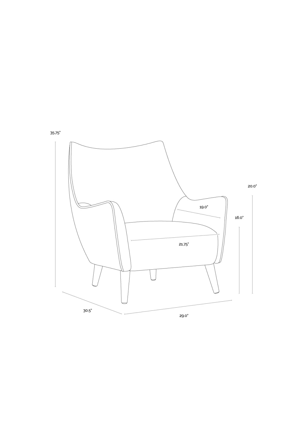 Luxury Gray Fabric Lounge Chair Modern Italian Style for Villa