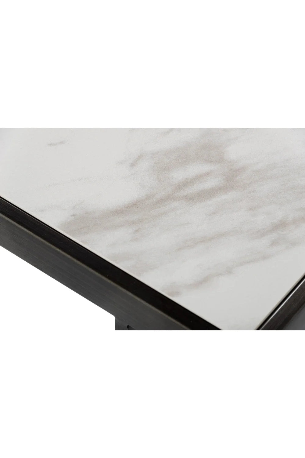 Luxury Gray Walnut Marble Console Table Modern Italian Style for Villa