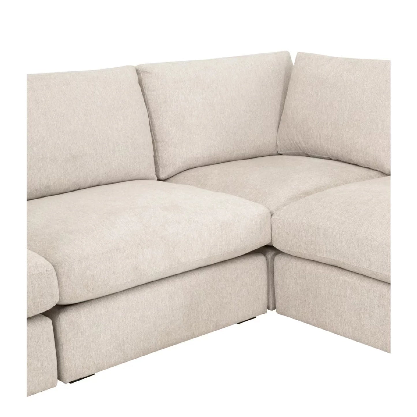 Luxury Ivory Modular Chair Modern Italian Style for Villa