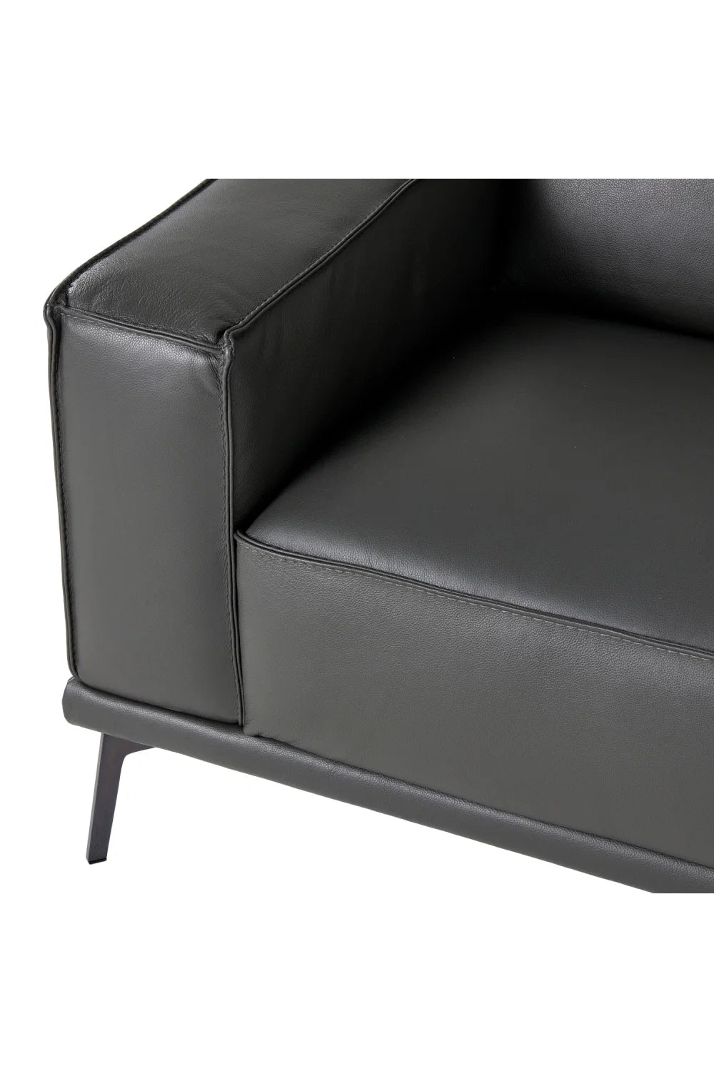 Luxury Leather Lounge Armchair Modern Italian Style for Villa