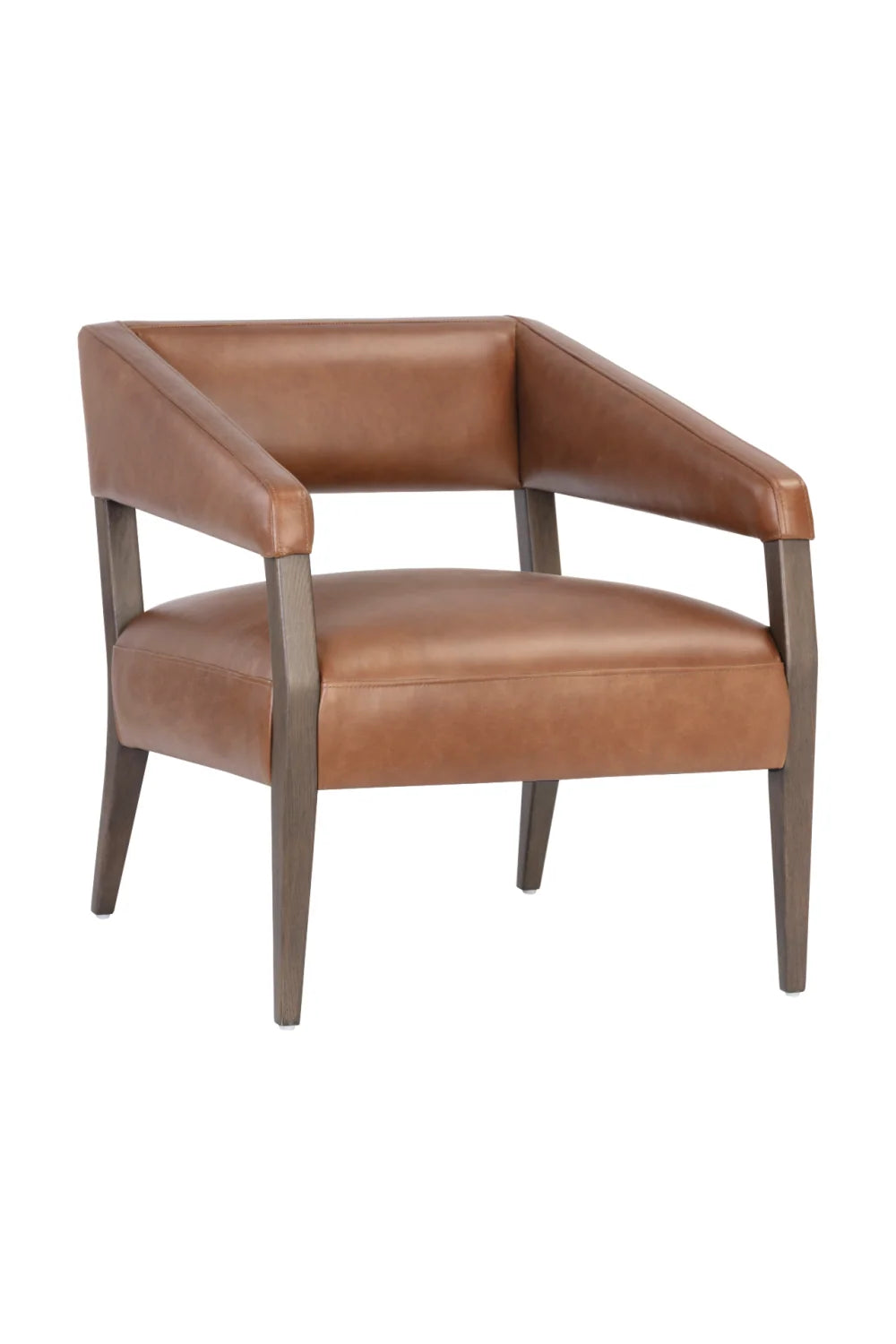 Luxury Leather Lounge Chair Modern European Style for Villa