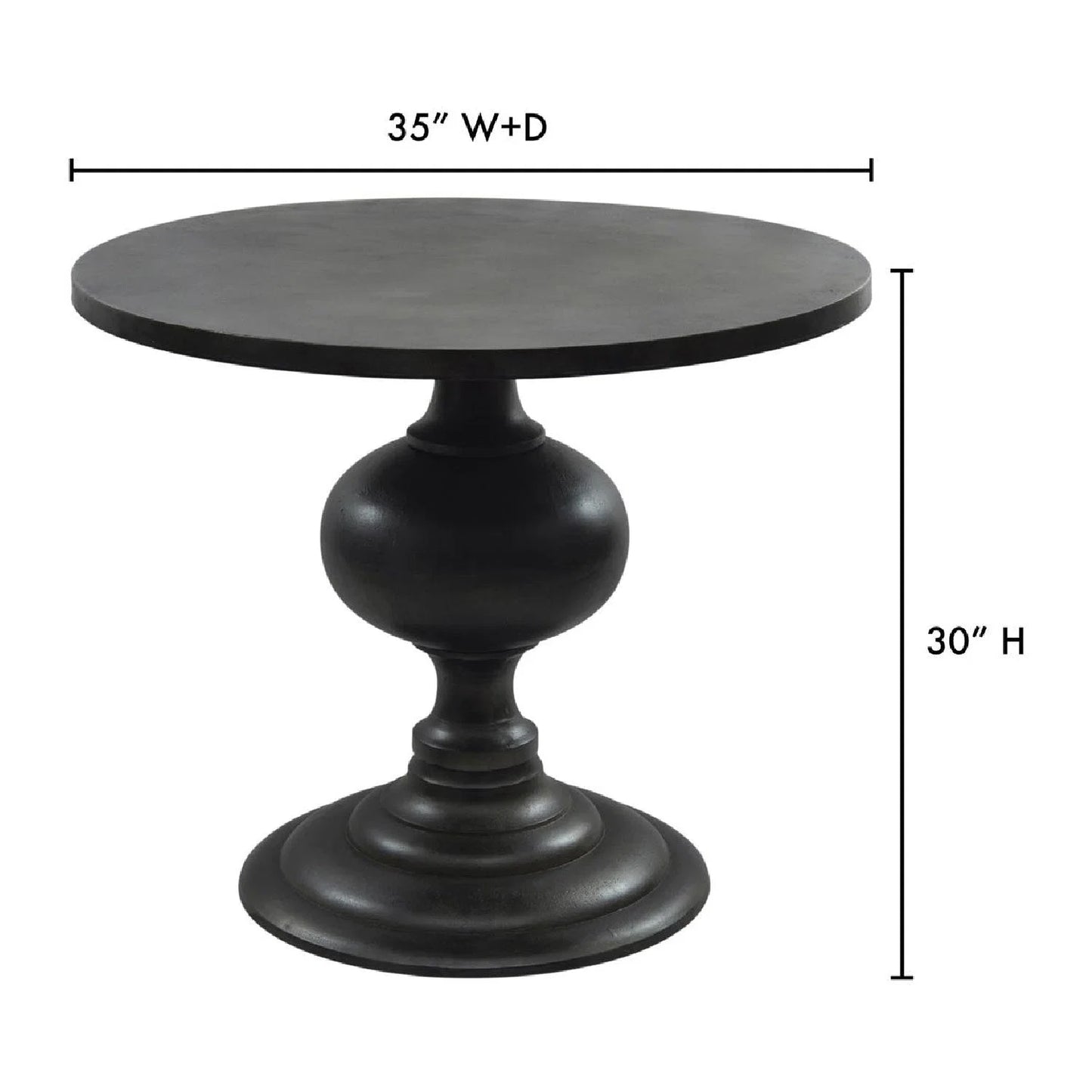 Luxury Lexie Aluminum Round Dining Table Modern Italian Style for Villa