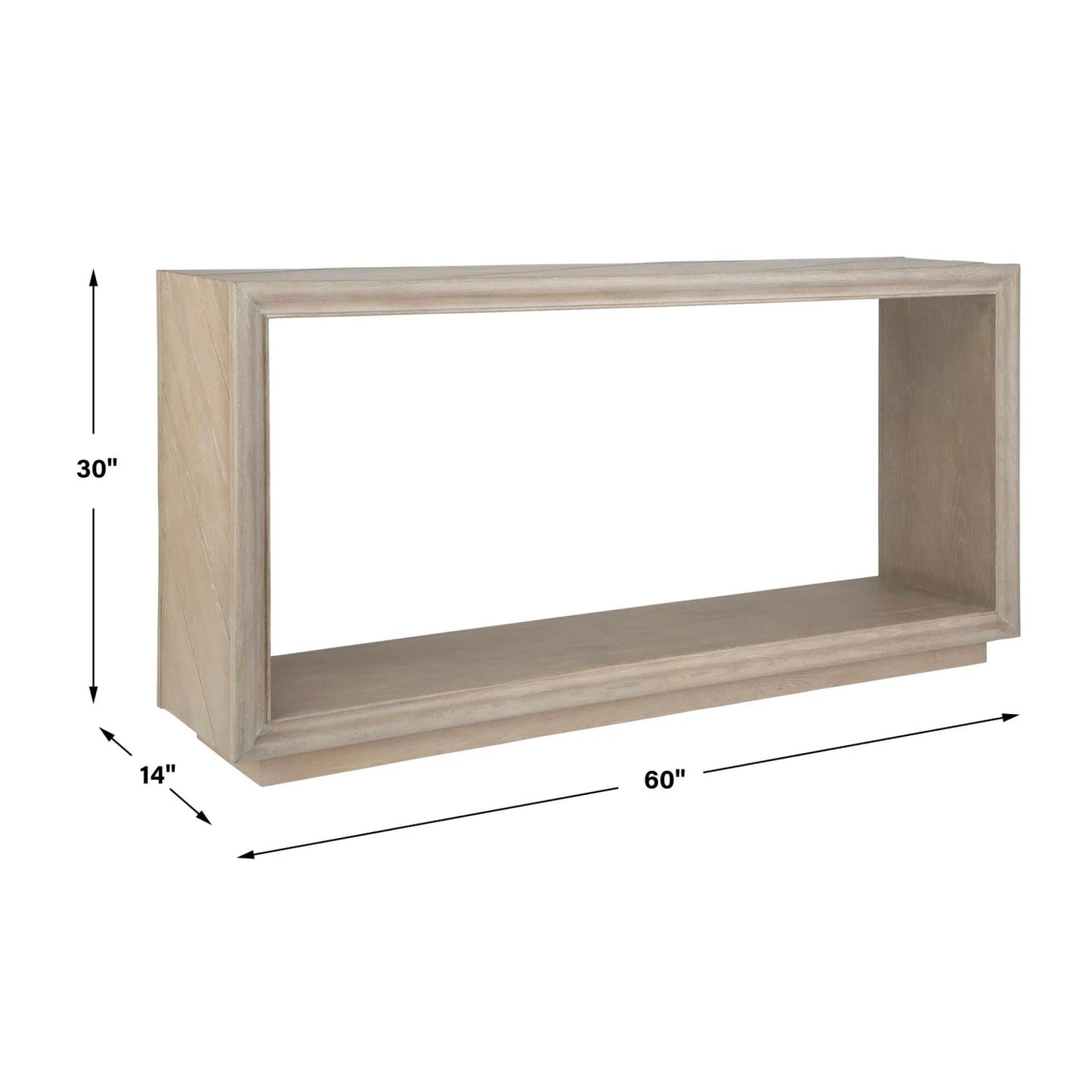 Luxury Light Oak Console Table Modern Italian Style for Villa