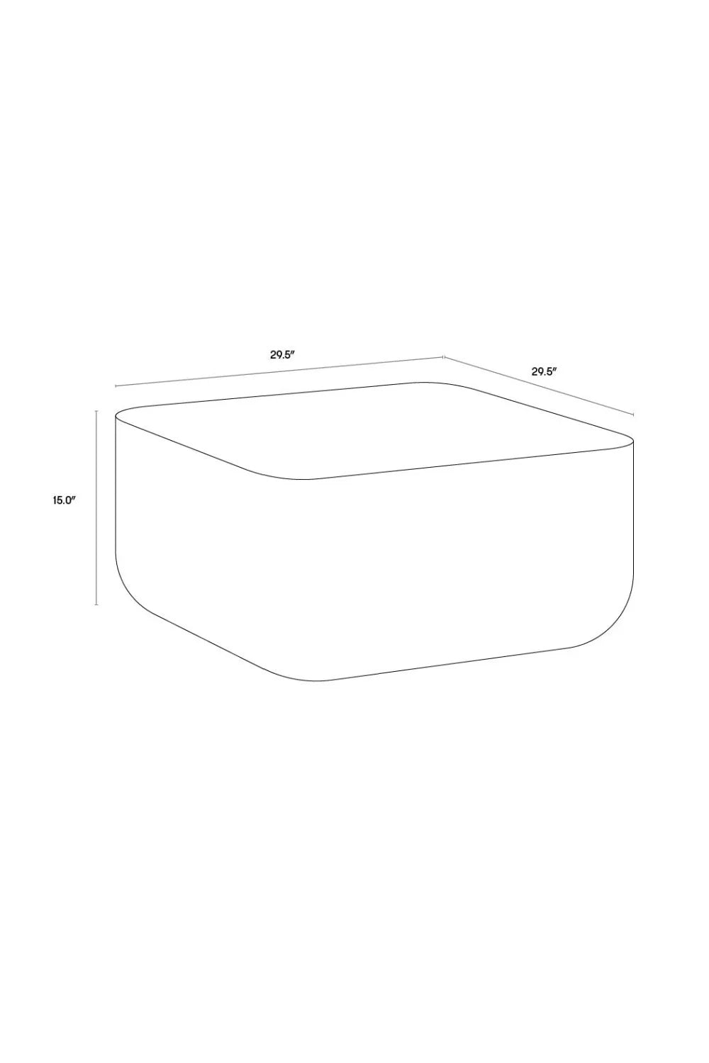 Luxury Marble Look Square Coffee Table Modern Italian Style for Villa