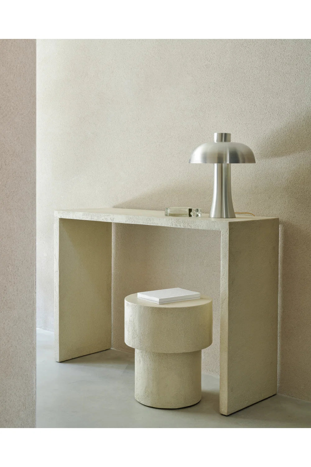 Luxury Minimalist White Console Table Modern Italian Style for Villa