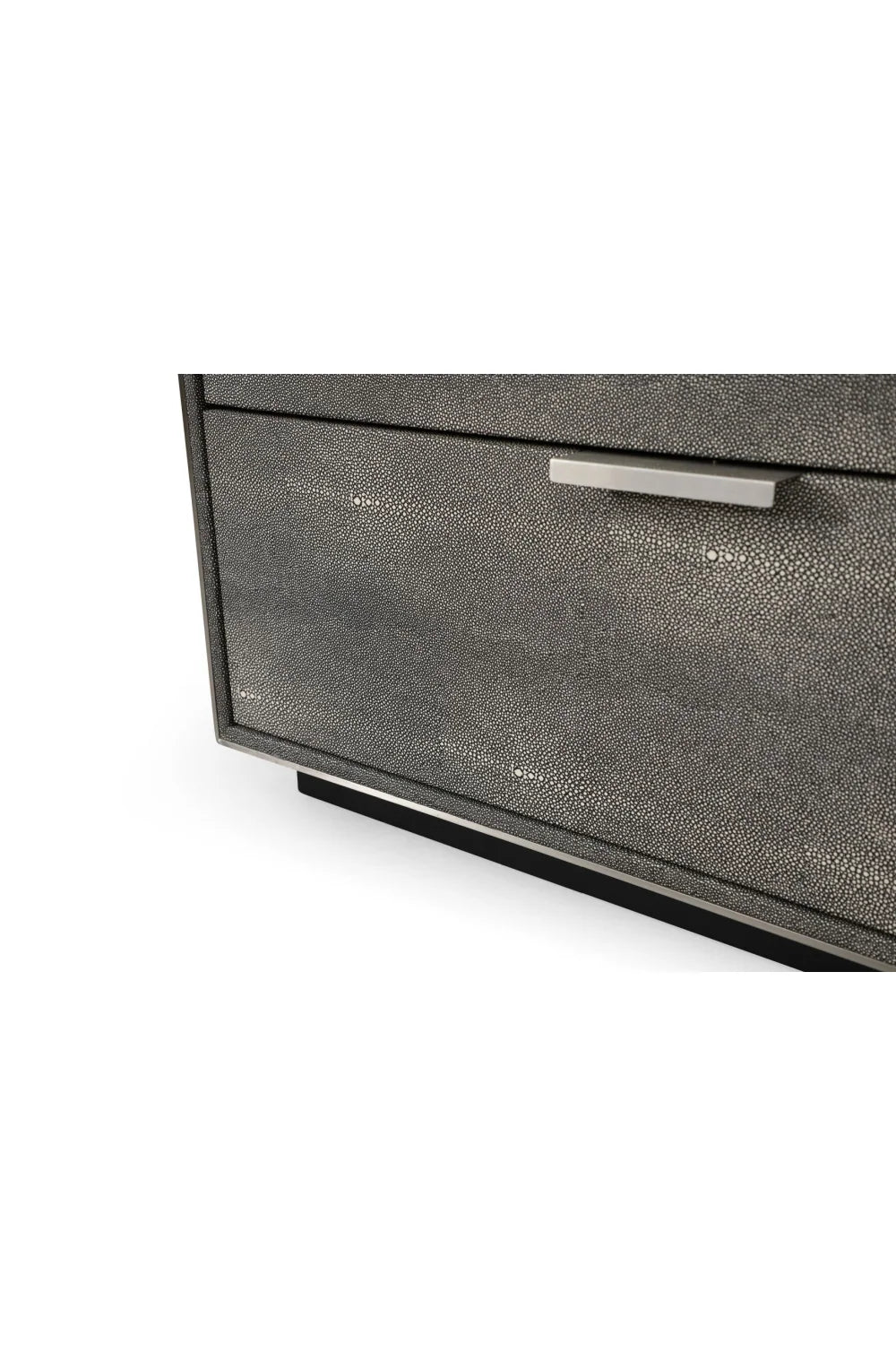 Luxury Modern Dark Shagreen 5-Drawer Chest European Style for Villa