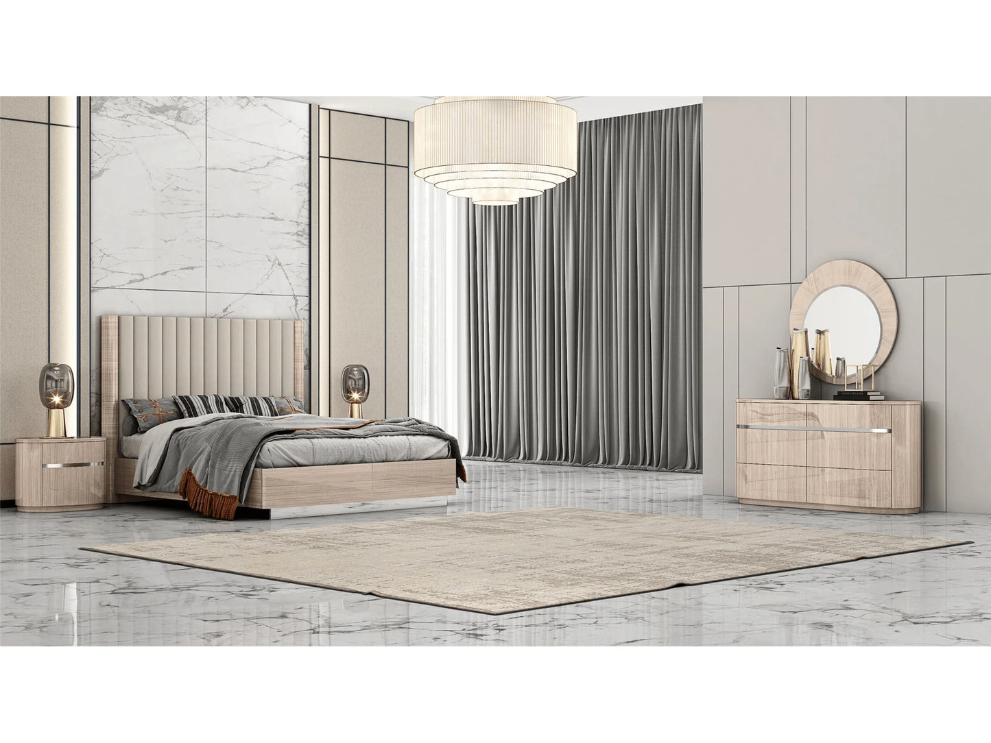 Luxury Modern Dorothy Bedroom Set European Style for Villa
