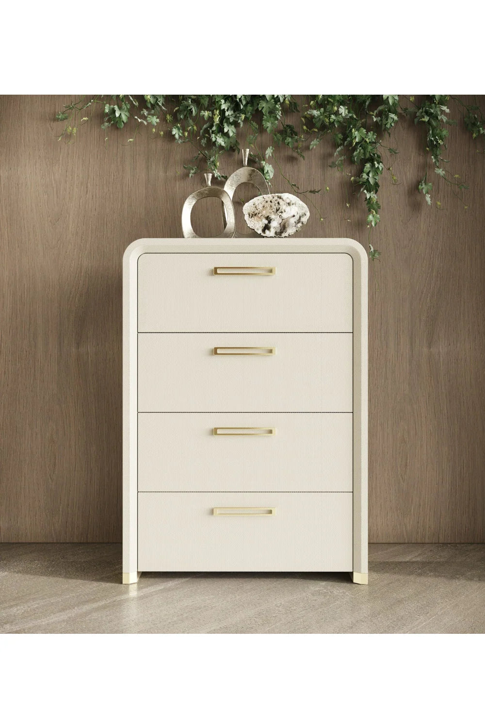 Luxury Modern Florence 4-Drawer Chest European Style for Villa