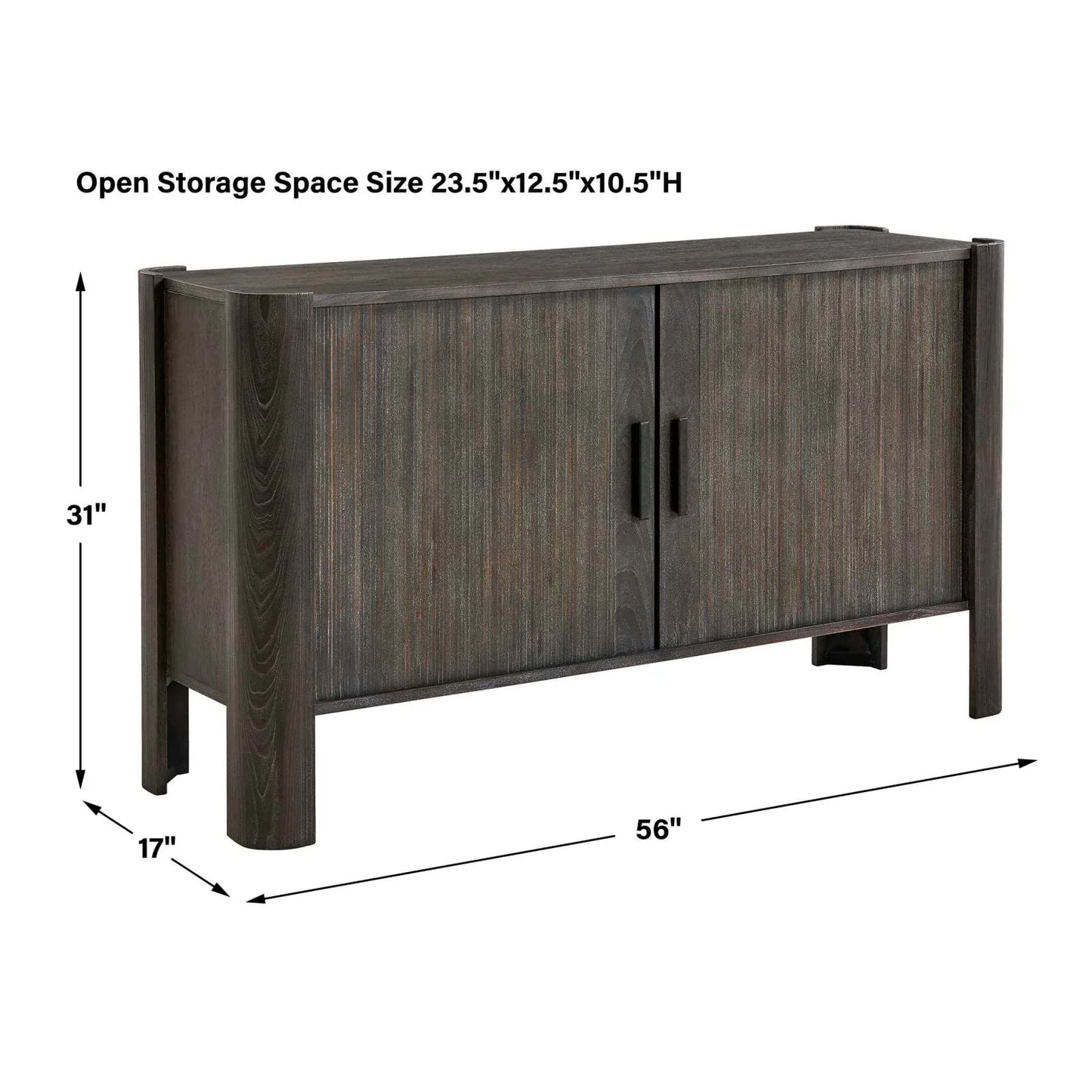 Luxury Modern Gray Wood Sliding Door Cabinet European Style for Villa
