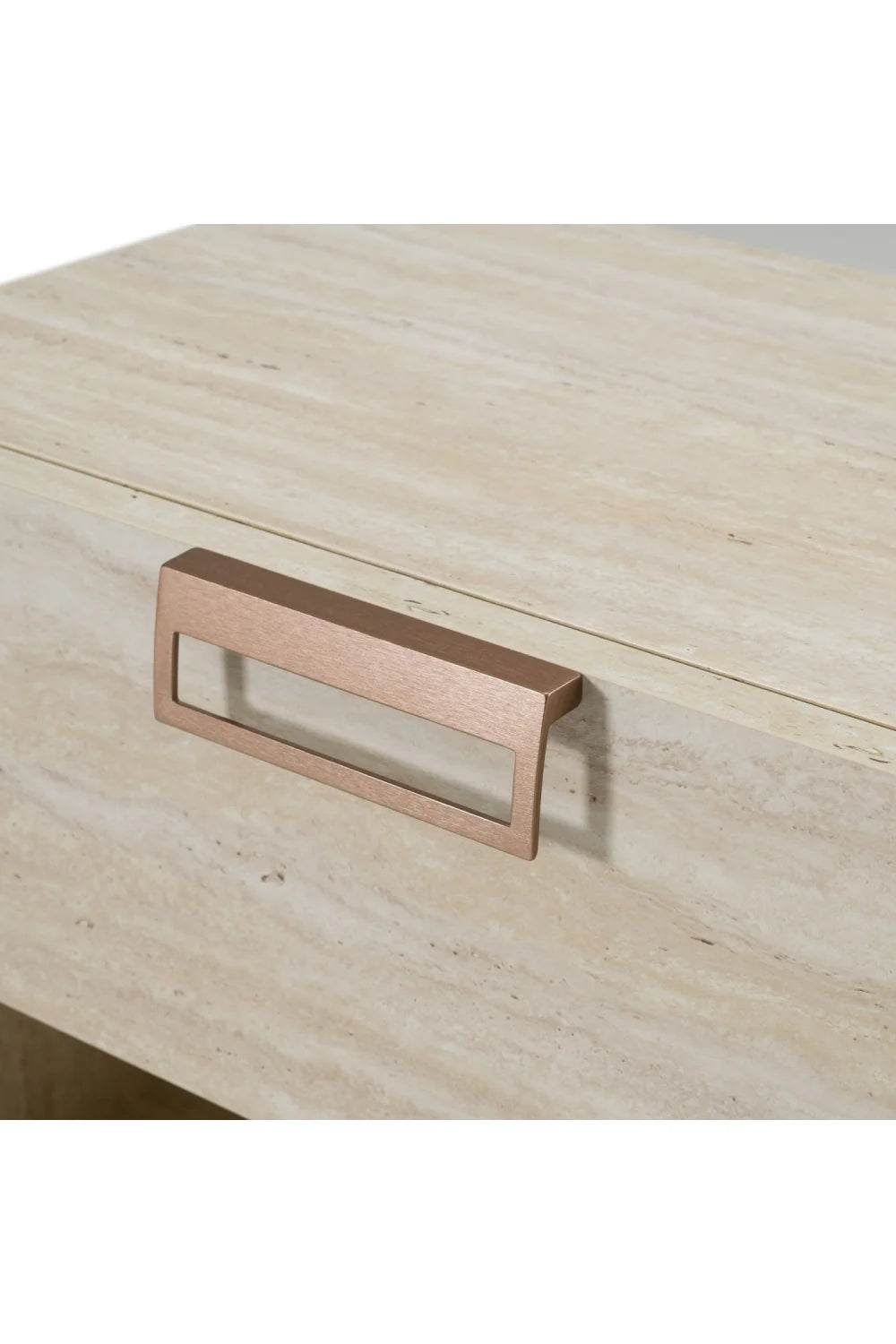 Luxury Modern Lago Travertine Nightstand European Style for Villa