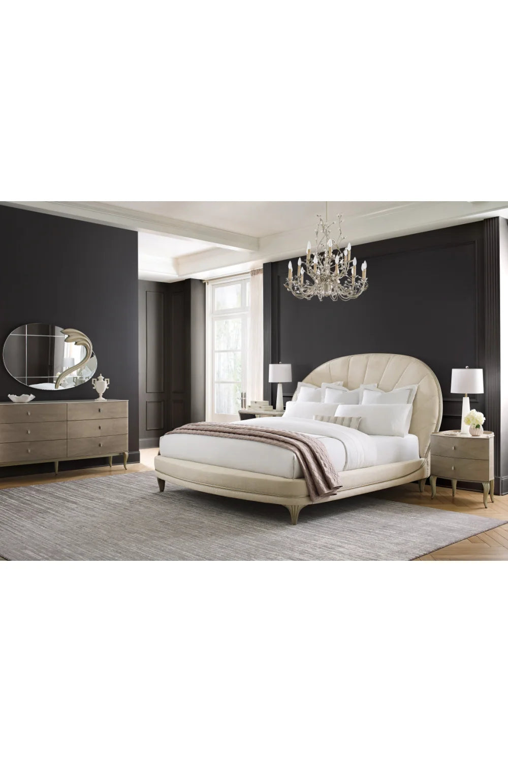 Luxury Modern Lillian Wooden 6-Drawer Dresser European Style for Villa