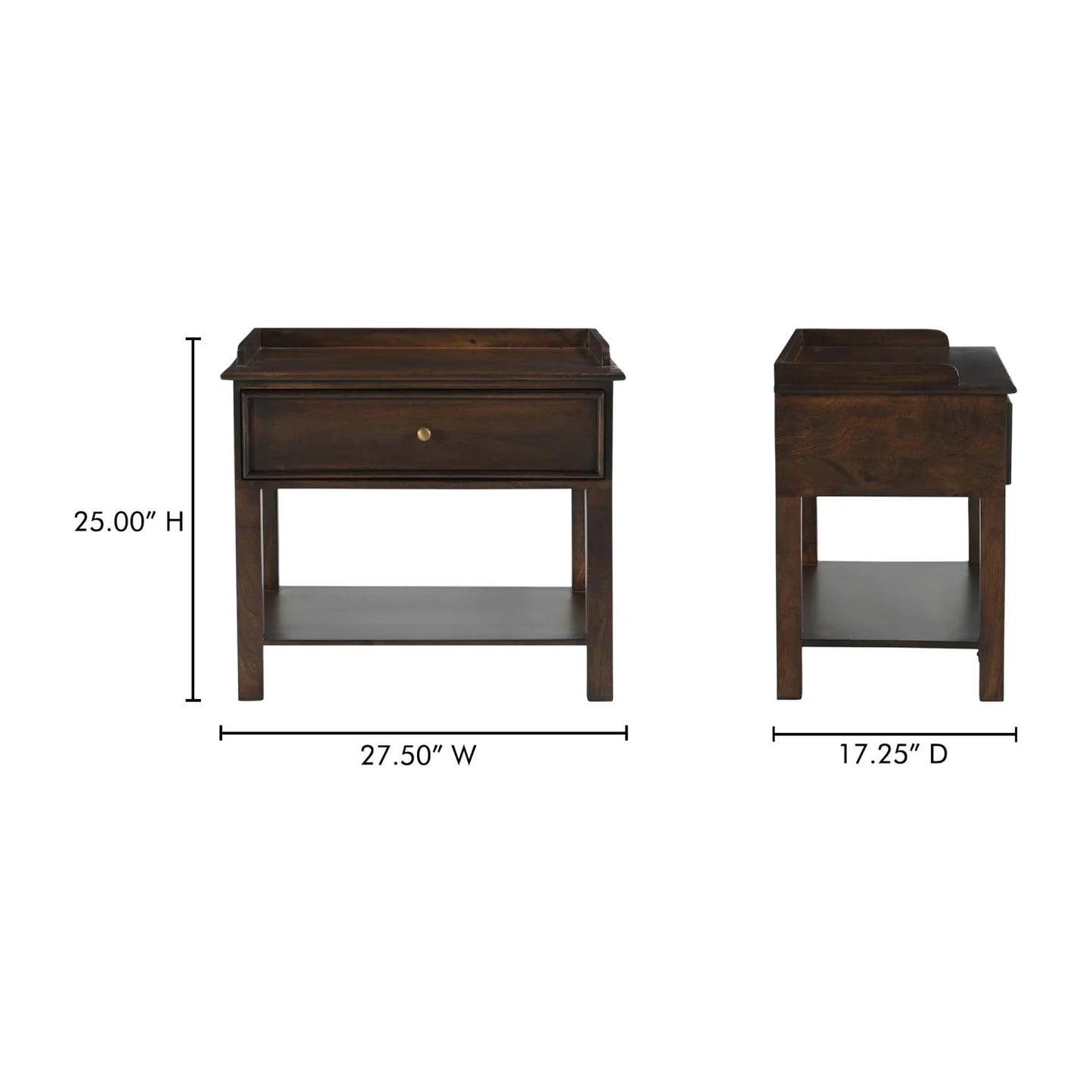 Luxury Modern Maeve Nightstand European Style for Villa