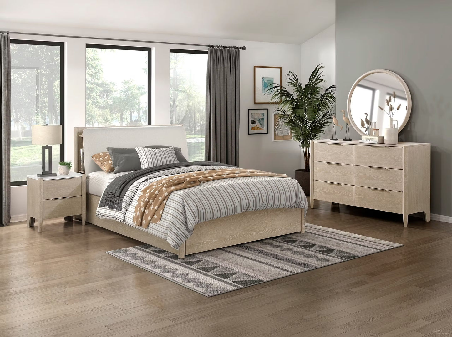 Luxury Modern Maya Bedroom Set European Style for Villa