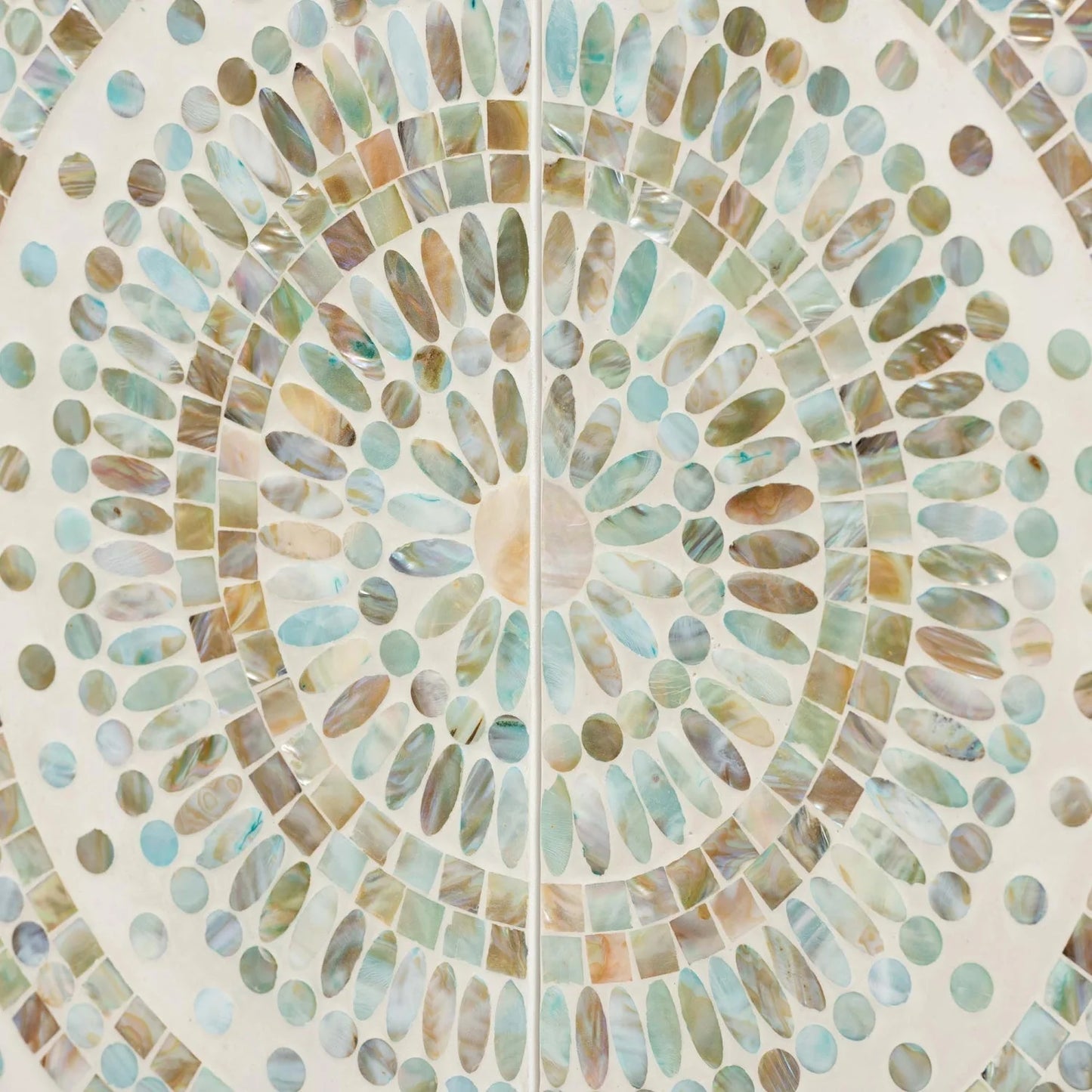 Luxury Modern Multicolored Mother of Pearl Cabinet European Style for Villa